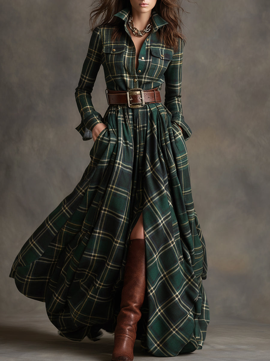 Sandra | Belted Shirt Dress