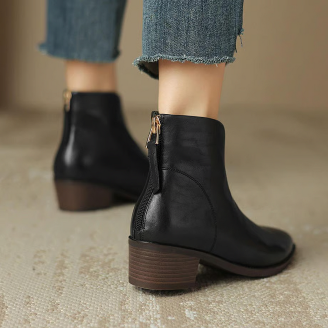 Rose | Luxury Low-Heel Boots