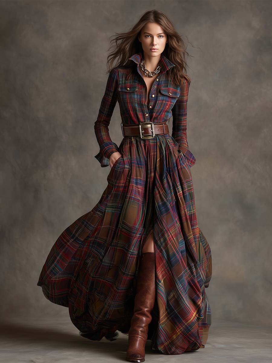 Sandra | Belted Shirt Dress