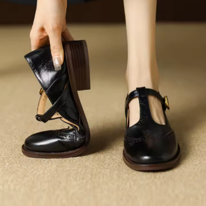 Phyllis Mary Jane Shoes - Black