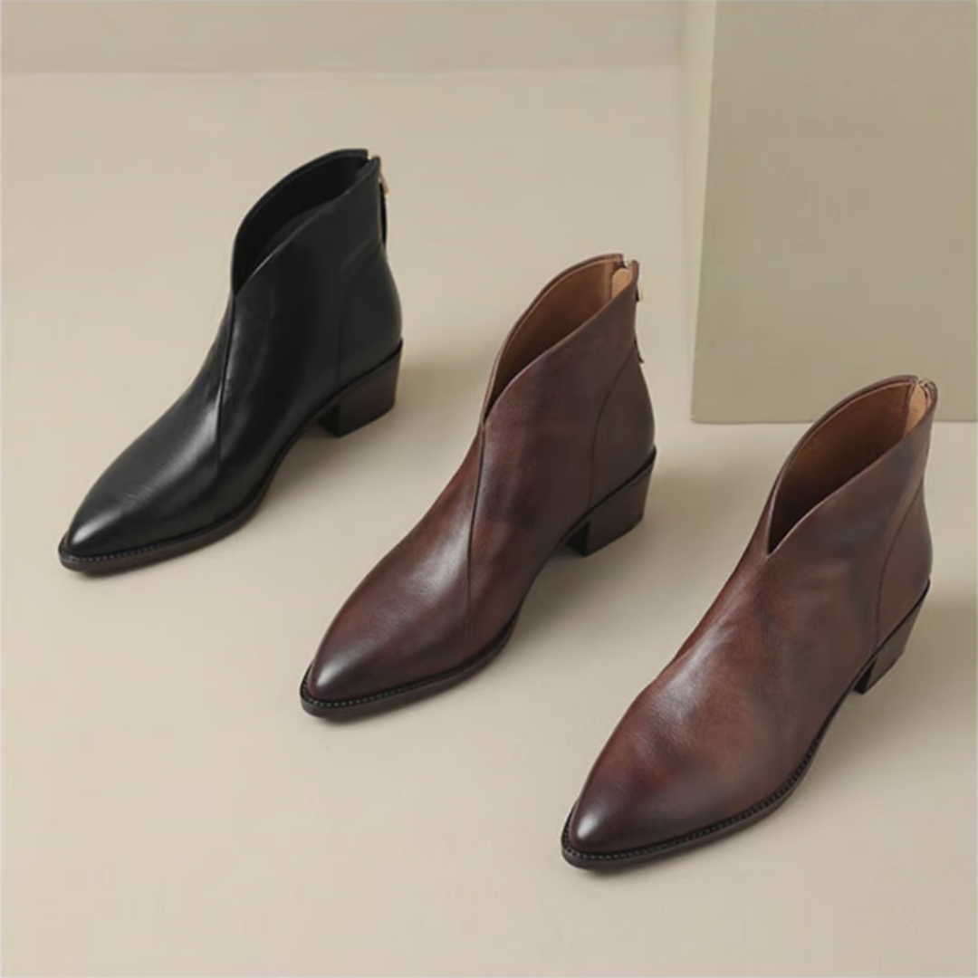 Rose | Luxury Low-Heel Boots