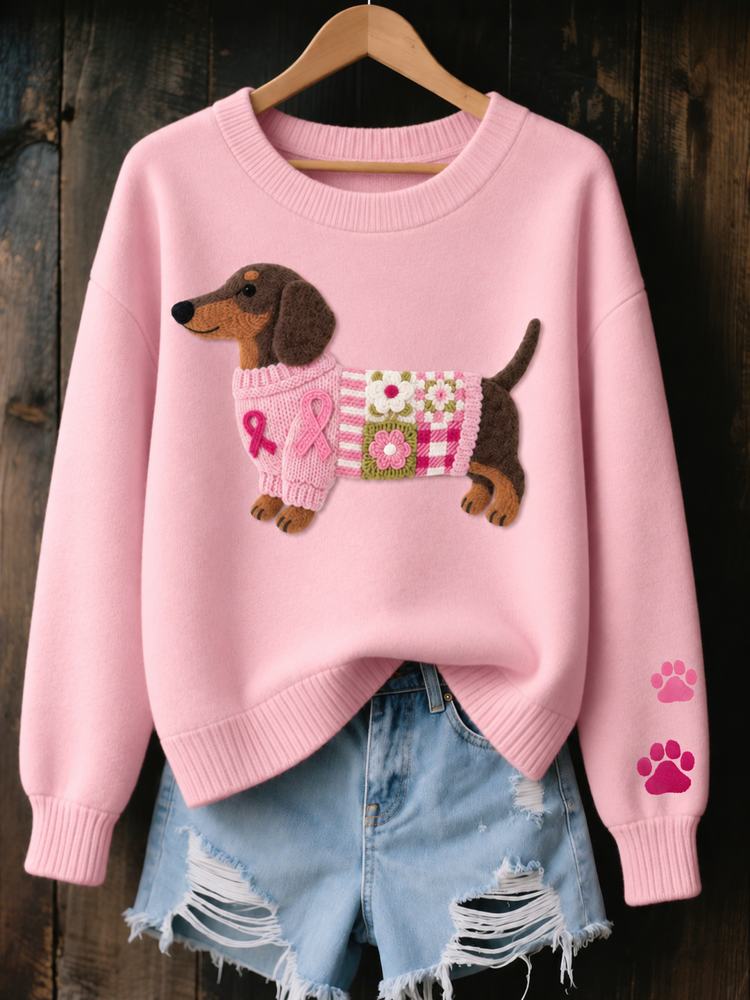 Ann | Casual Sweater - Light Pink