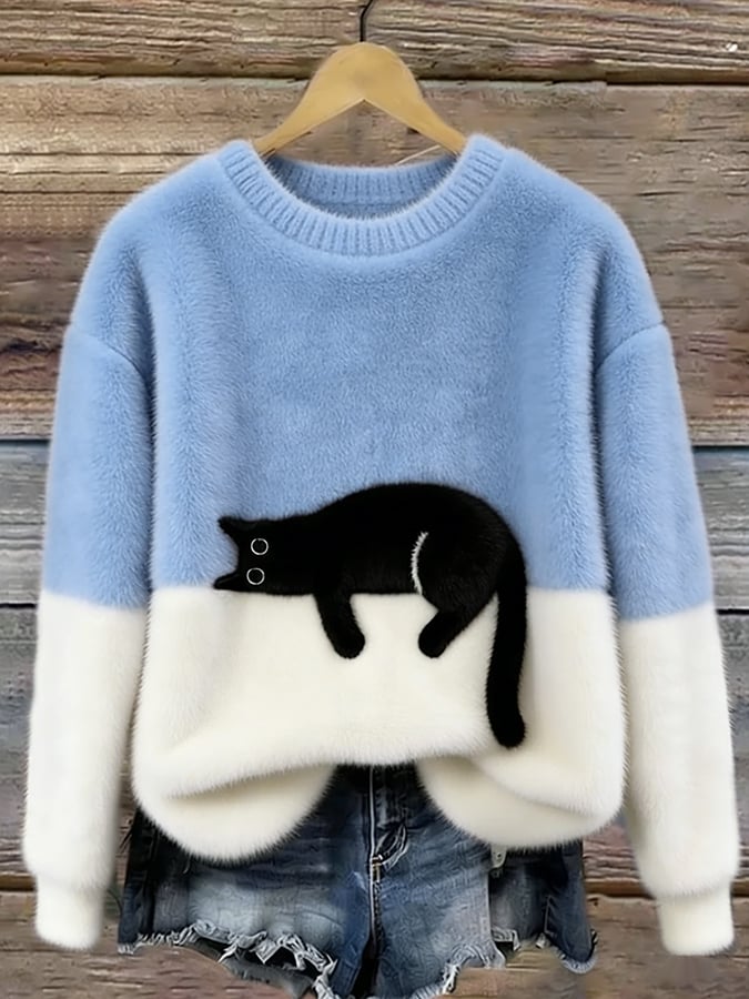 Carol | Cozy Oversized Sweater - Light Blue