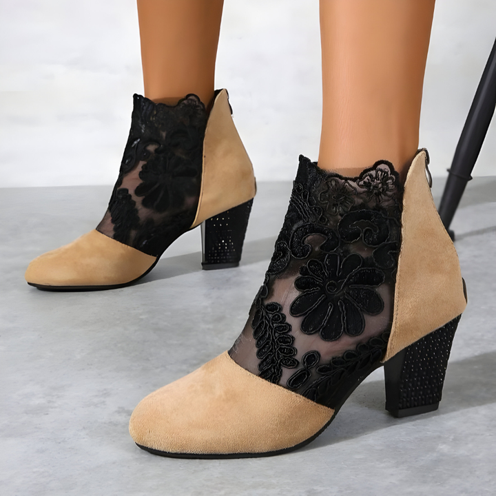 Carol Elegant Breathable Orthopedic Heels - Beige