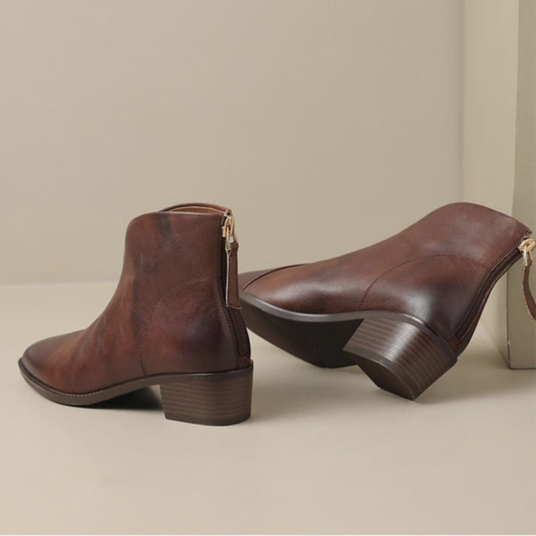 Rose | Luxury Low-Heel Boots