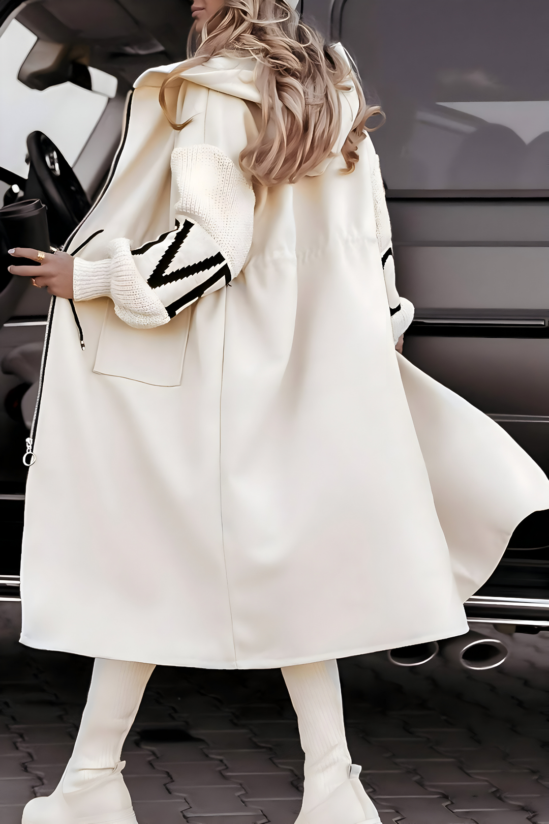 Roseanne - Elegant Hooded Coatigan