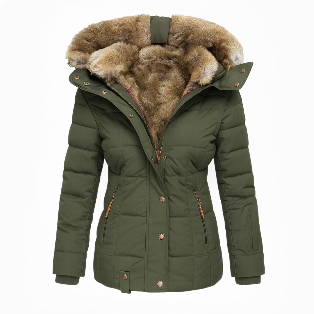 Ruth | Women's Hooded Insulated Quilted Winter Coat