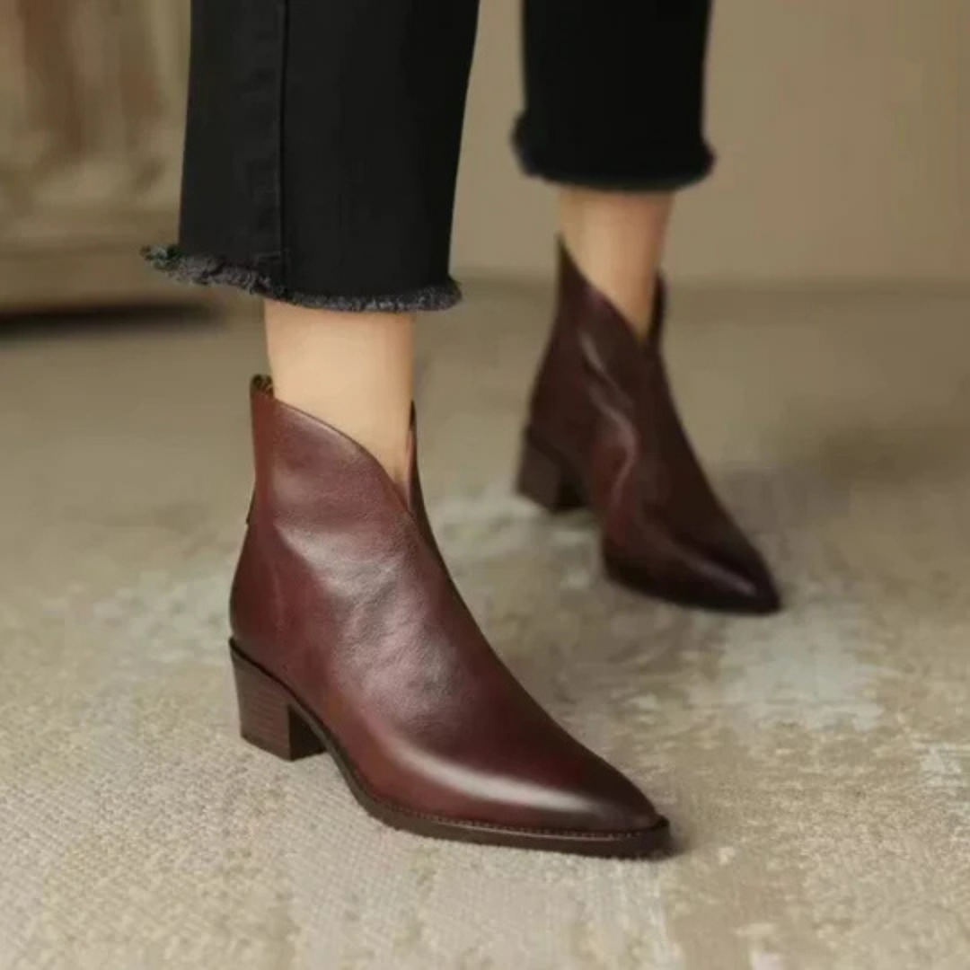Rose | Luxury Low-Heel Boots