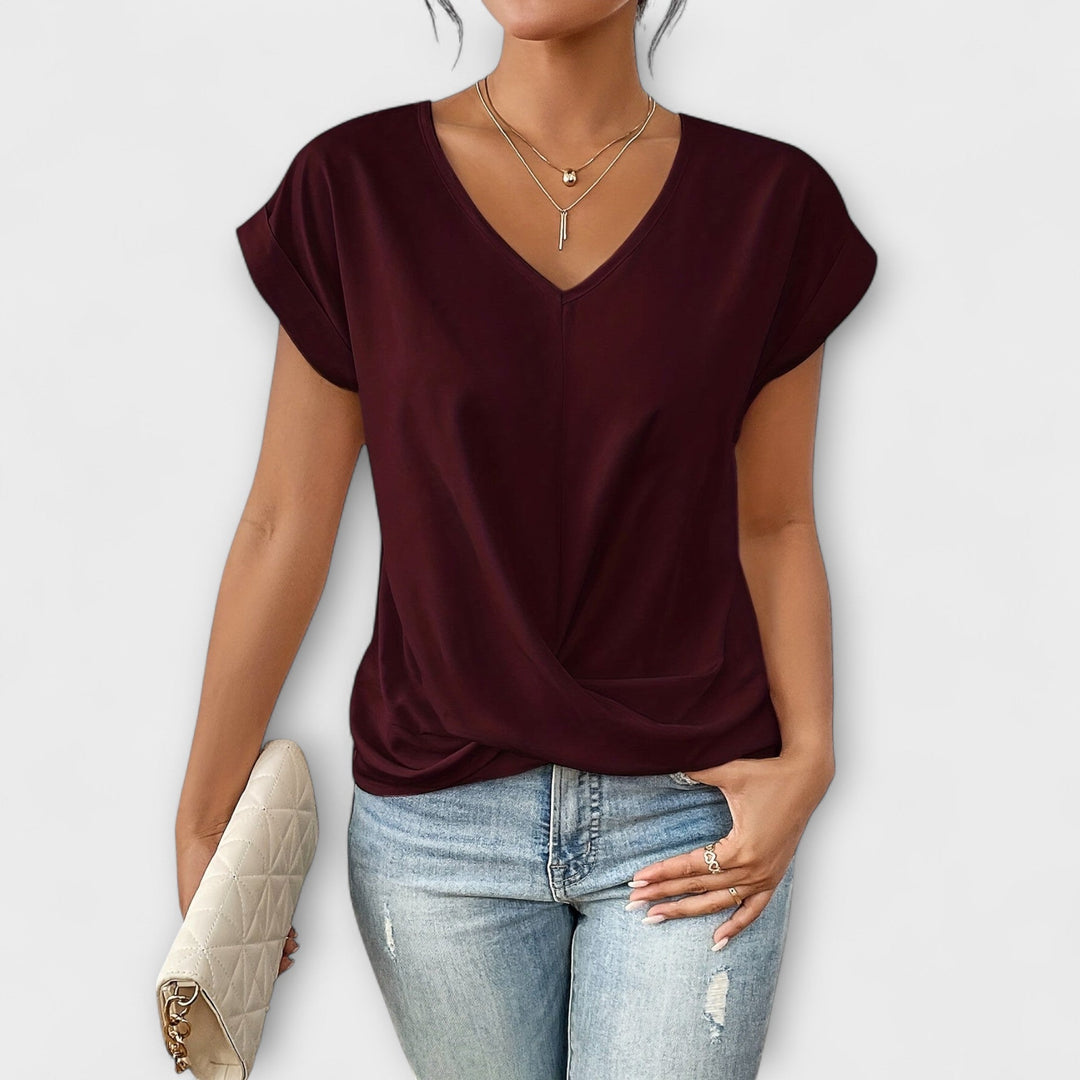 Jamie | Elegant V-neck Top