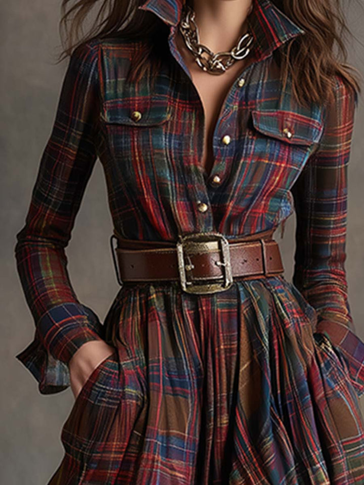 Sandra | Belted Shirt Dress