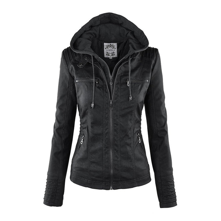 Lois | Hooded Moto Jacket
