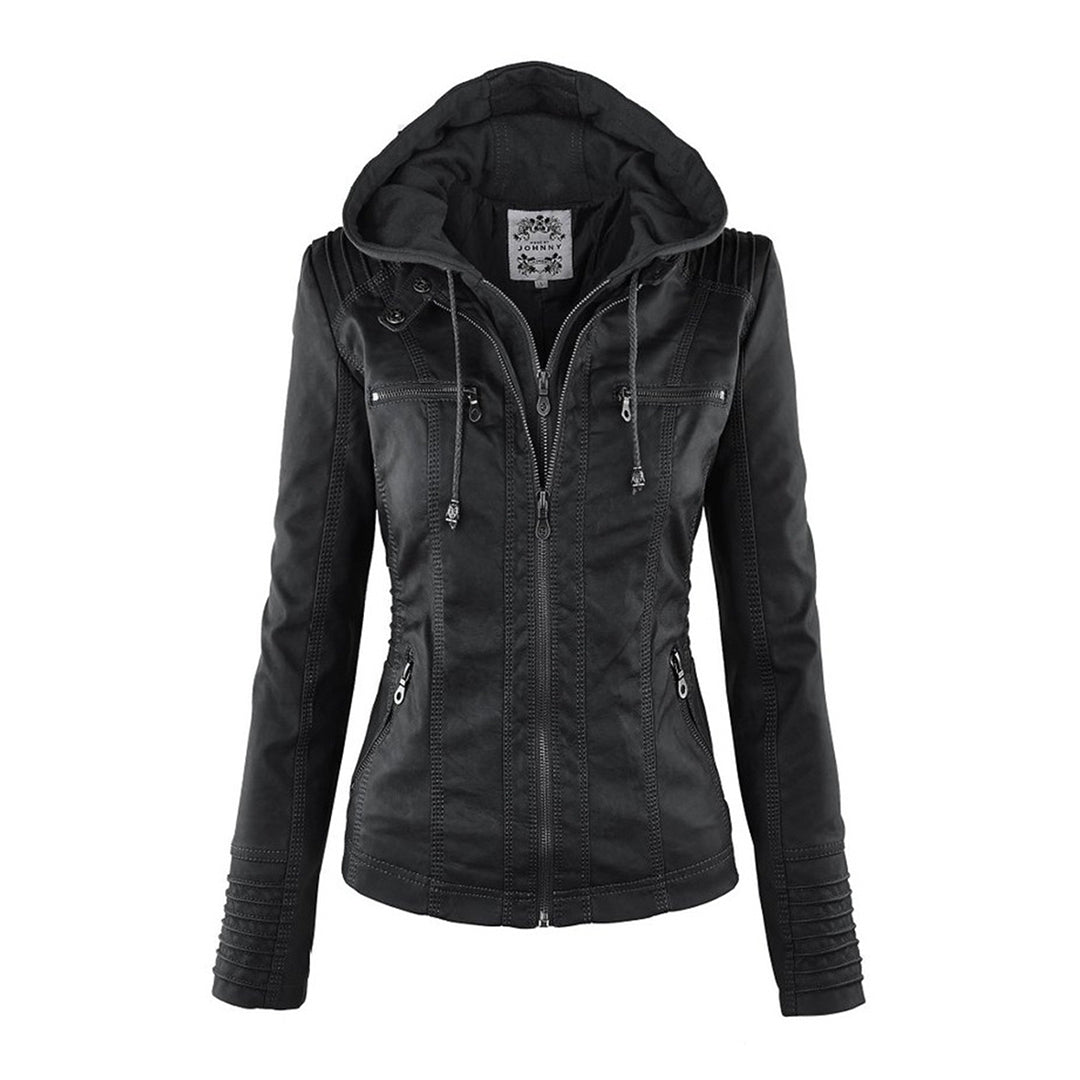 Lois | Hooded Moto Jacket