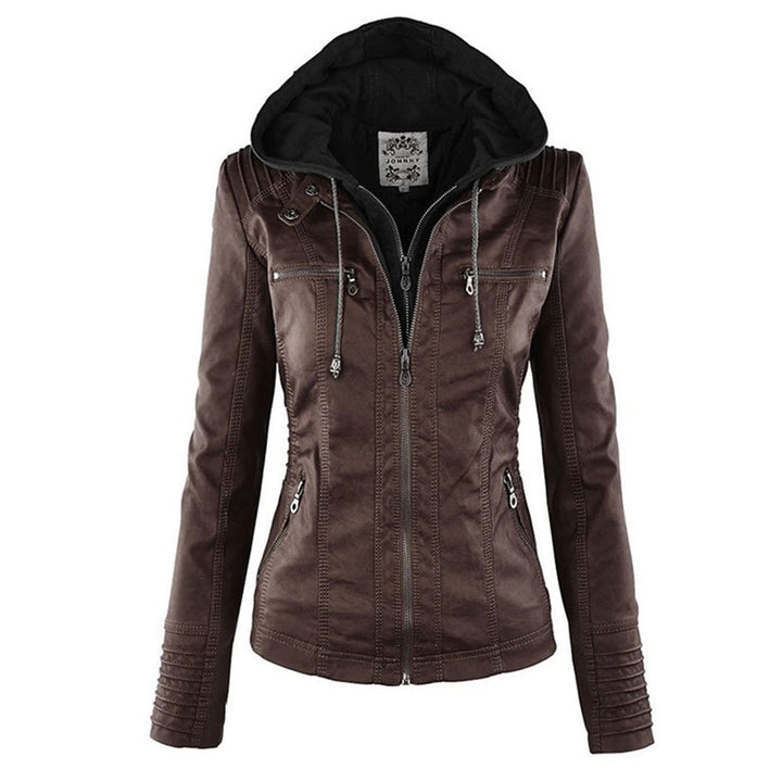 Lois | Hooded Moto Jacket