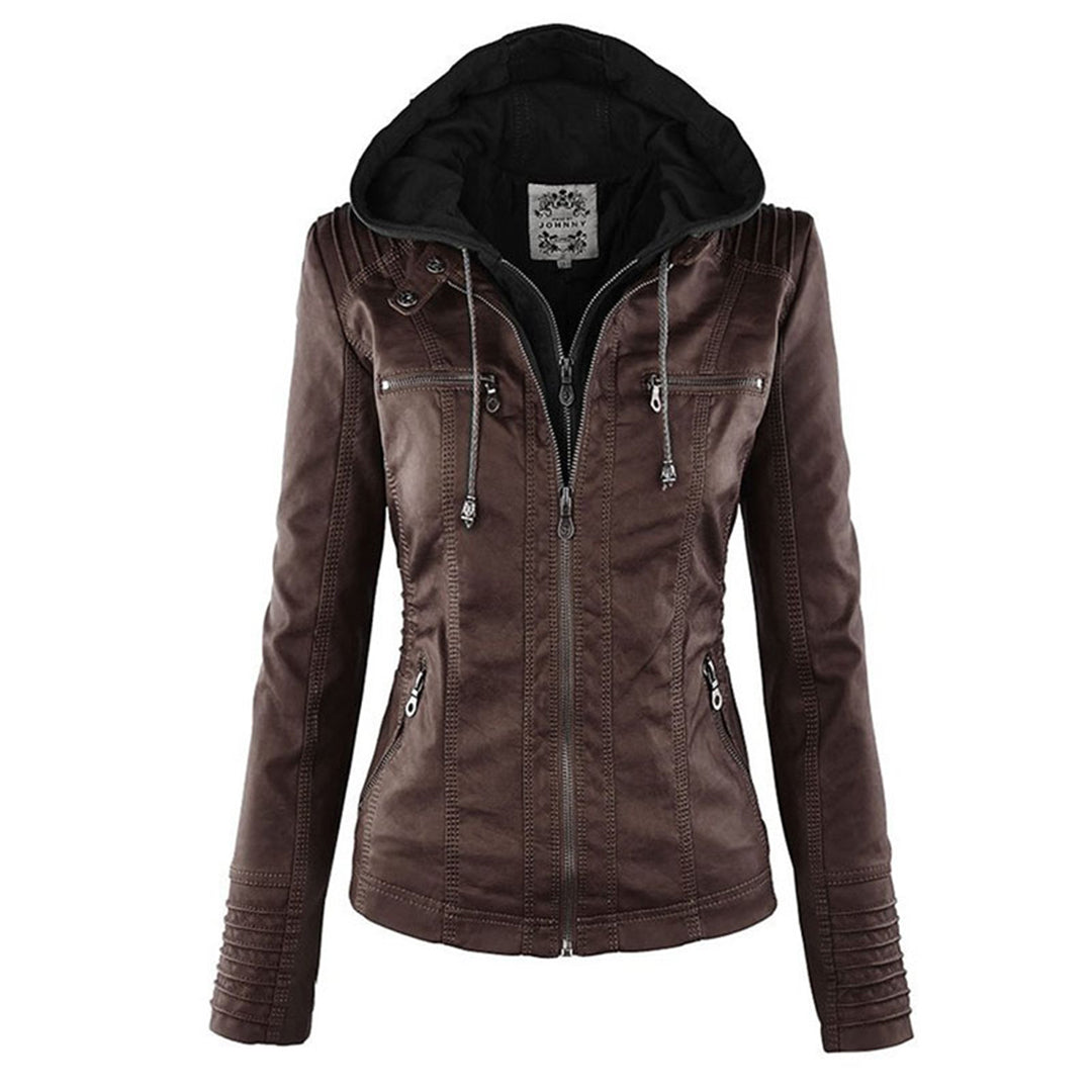 Lois | Hooded Moto Jacket