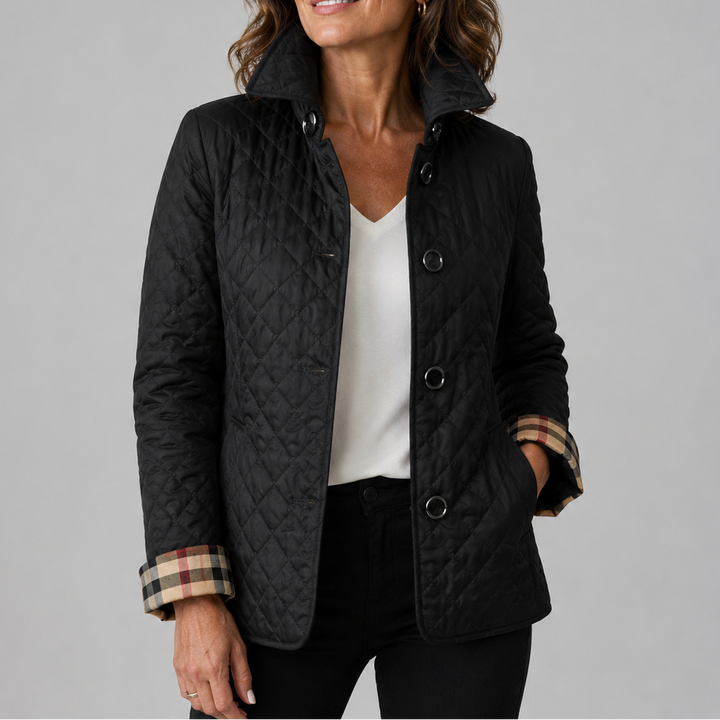 Donna Lightweight Quilted Jacket - Black
