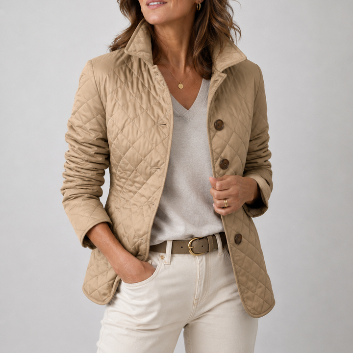 Donna Lightweight Quilted Jacket - Khaki