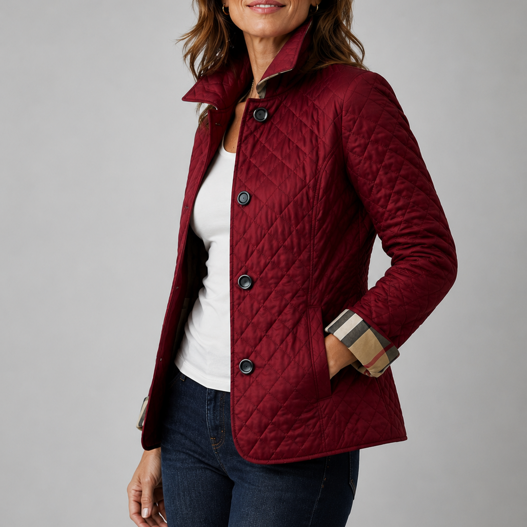 Donna Lightweight Quilted Jacket - Red