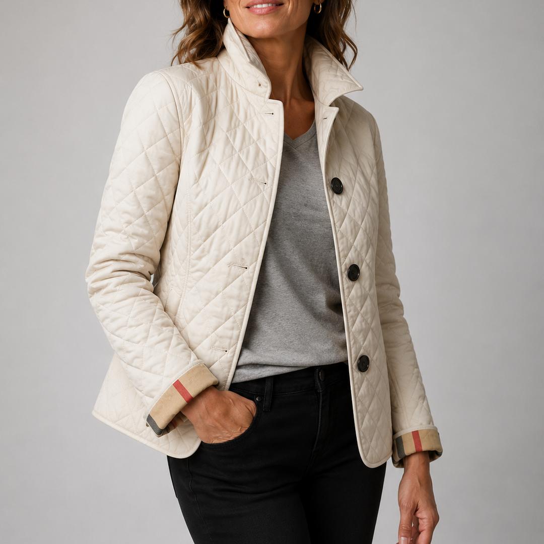 Donna Lightweight Quilted Jacket - Beige