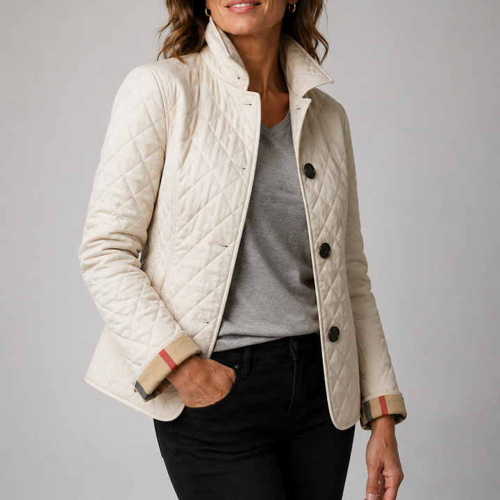 Donna Lightweight Quilted Jacket - Beige