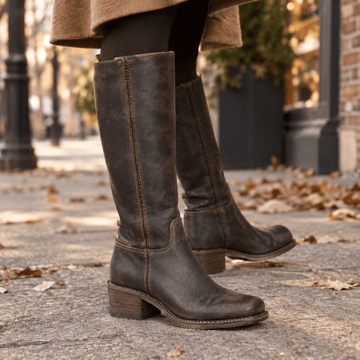 Classic western cowboy boots detail