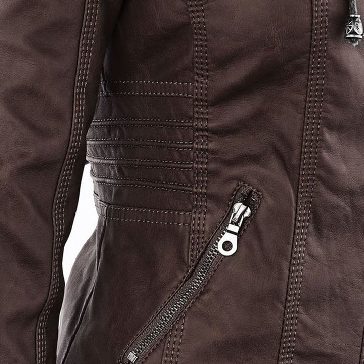 Lois | Hooded Moto Jacket