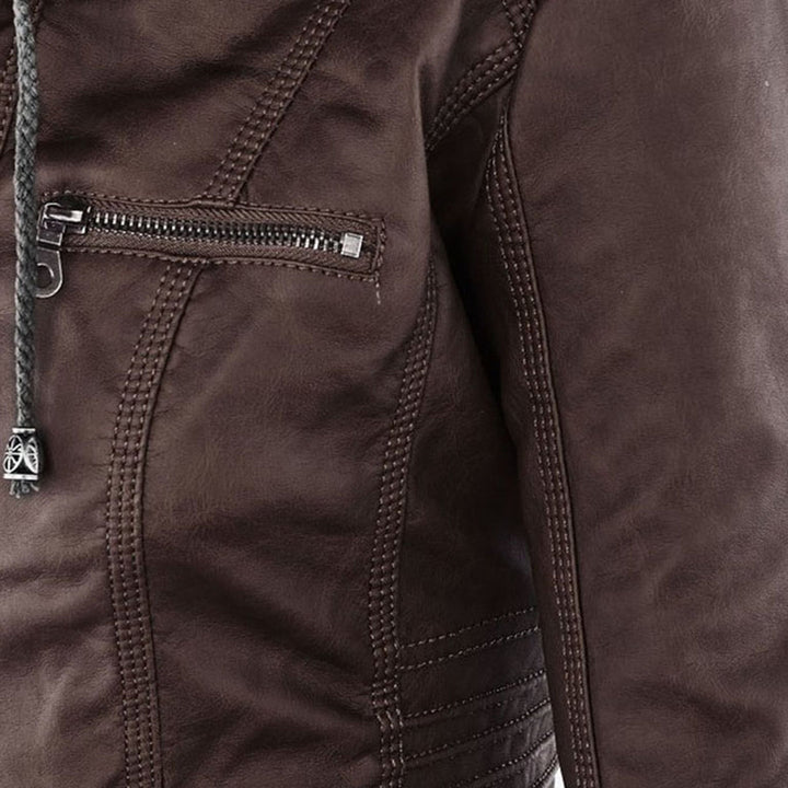 Lois | Hooded Moto Jacket