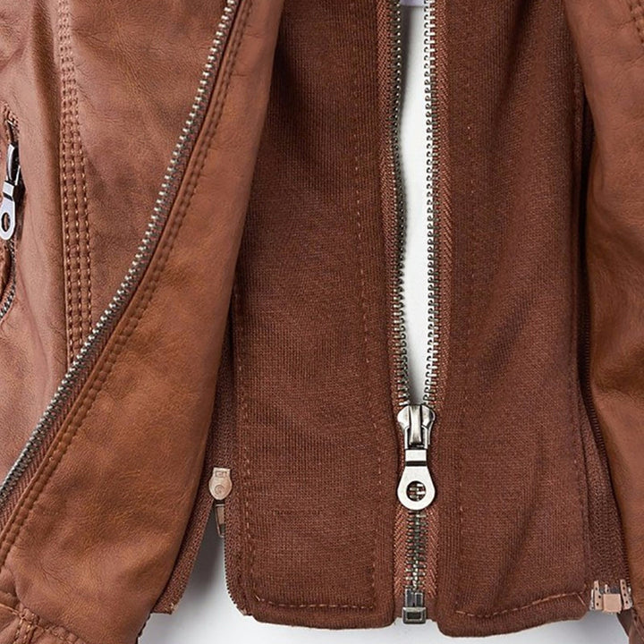 Lois | Hooded Moto Jacket