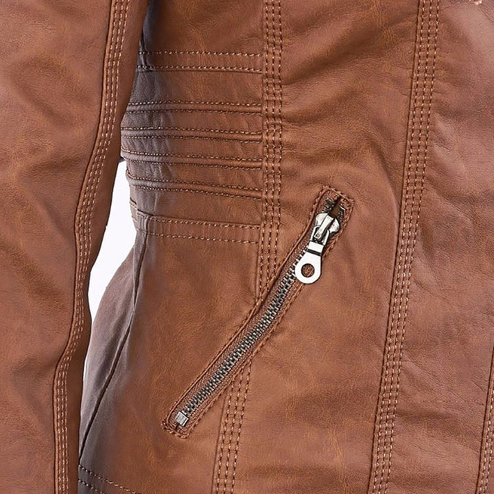 Lois | Hooded Moto Jacket