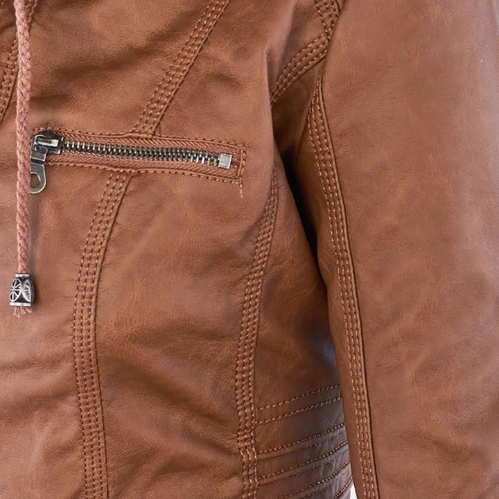 Lois | Hooded Moto Jacket
