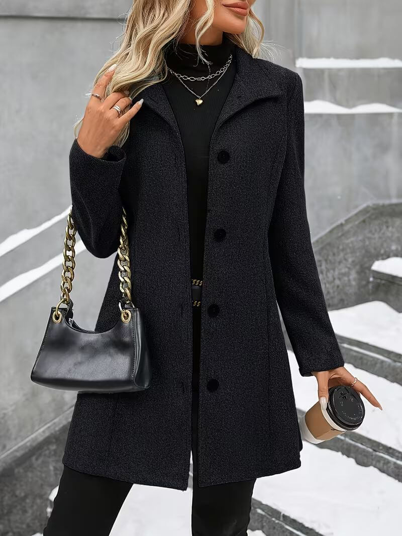 Joyce | Comfortable Coat with Stand Collar