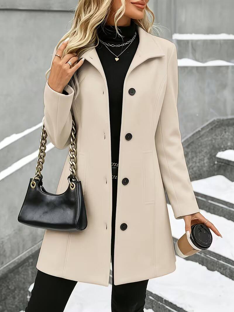 Joyce | Comfortable Coat with Stand Collar