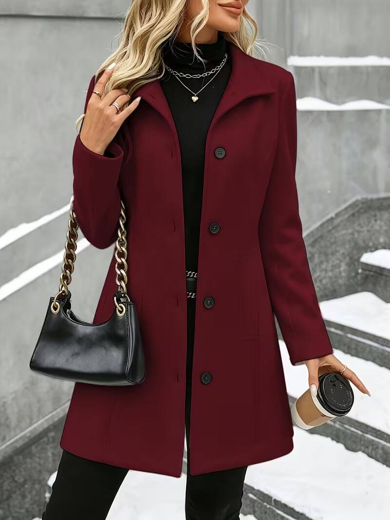 Joyce | Comfortable Coat with Stand Collar
