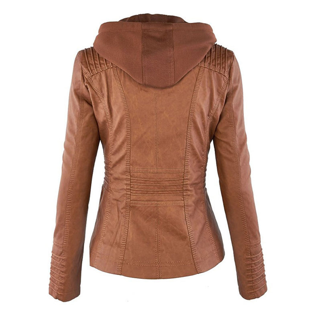Lois | Hooded Moto Jacket