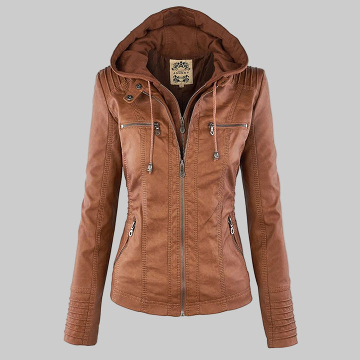 Lois | Hooded Moto Jacket