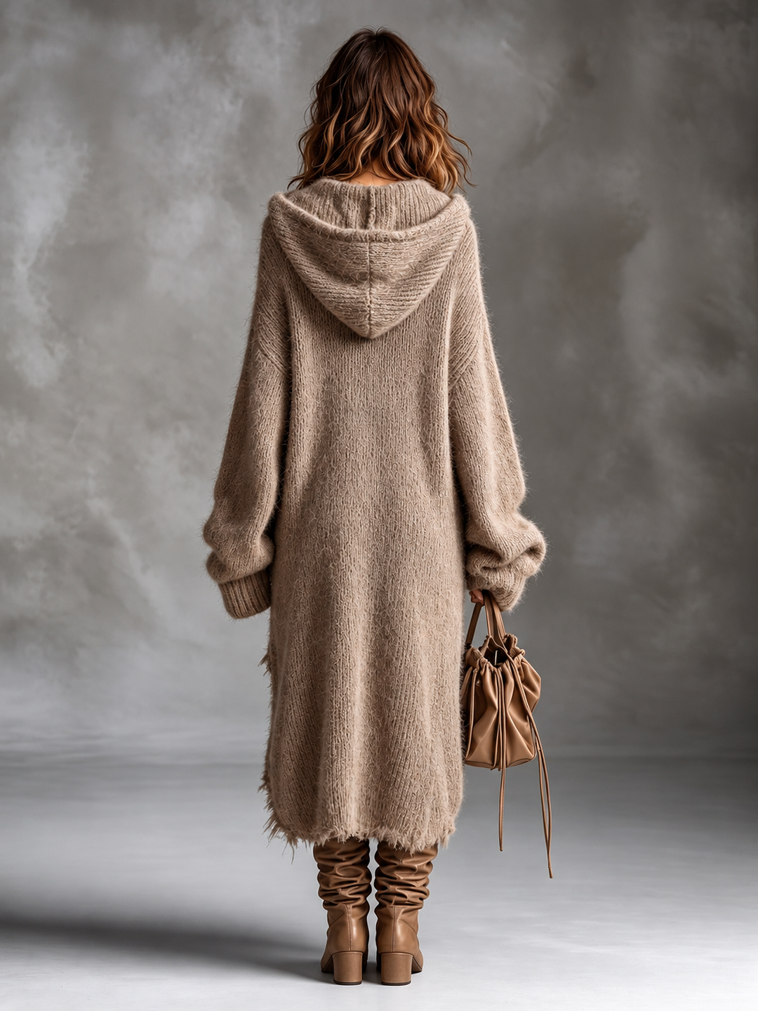 Victoria Oversized Hooded Knit Dress