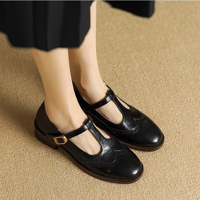 Phyllis Mary Jane Shoes - Black