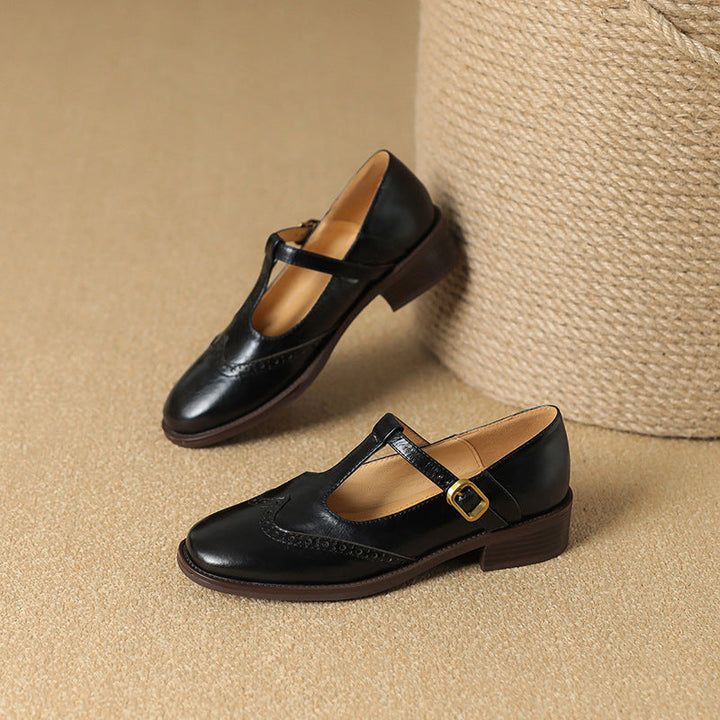 Phyllis Mary Jane Shoes - Black