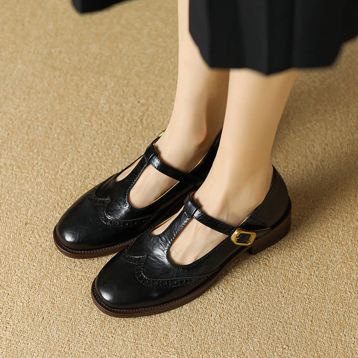Phyllis Mary Jane Shoes - Black