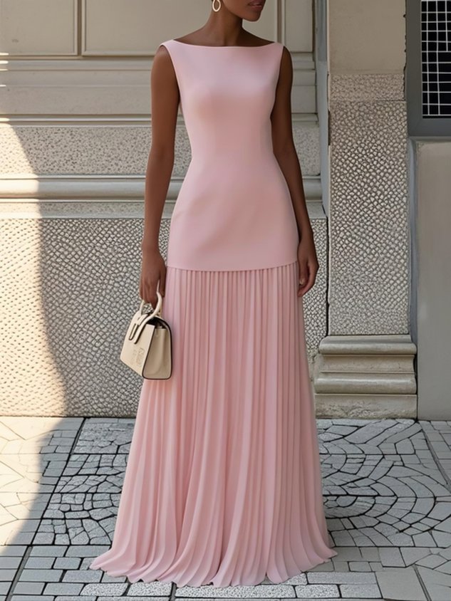Serena | Pleated Maxi Dress
