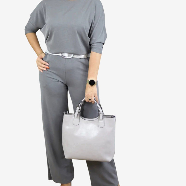 Christine | Elegant 3-Piece Set - Gray