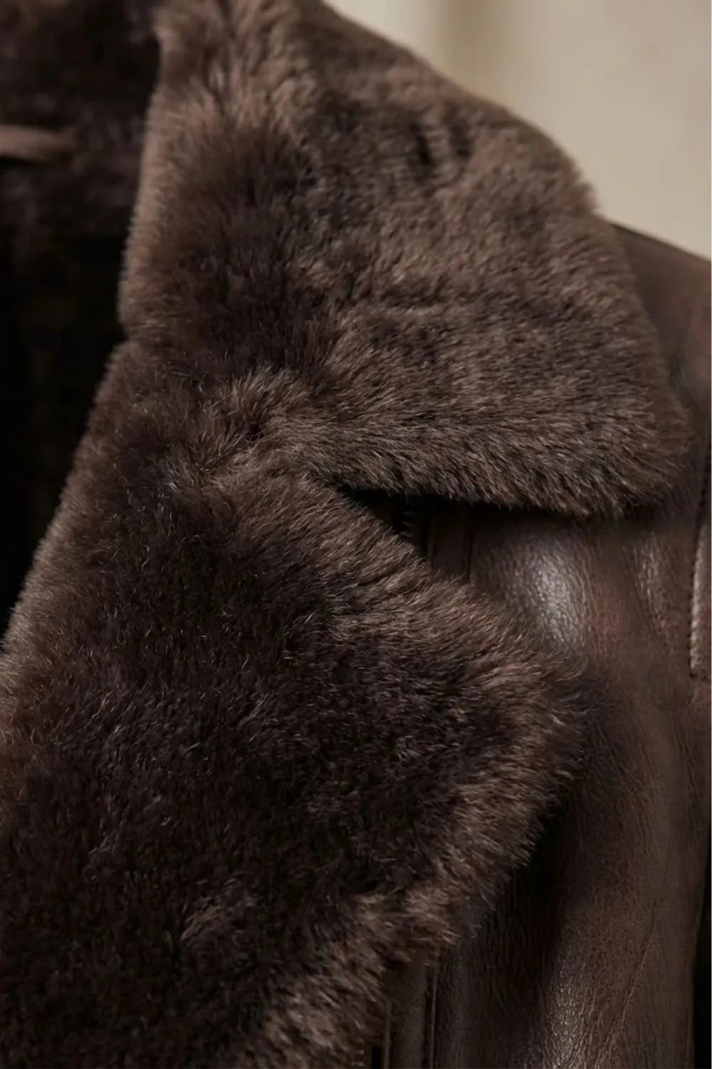 Sharon | Sheepskin-Lined Leather Jacket