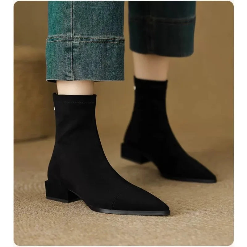 Tina™ | Elegant Comfort Heel Boots