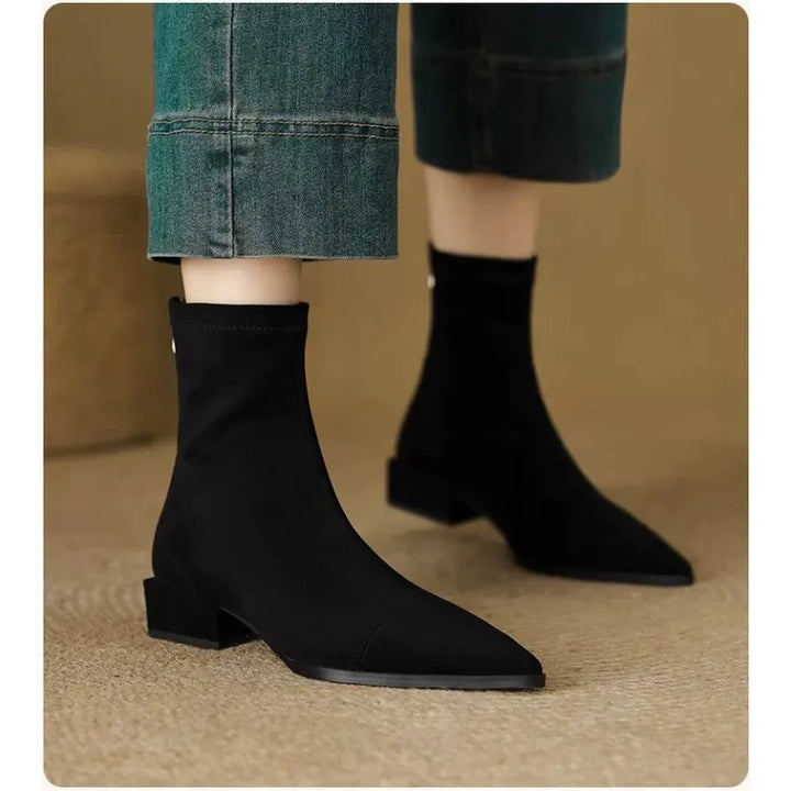Tina™ | Elegant Comfort Heel Boots