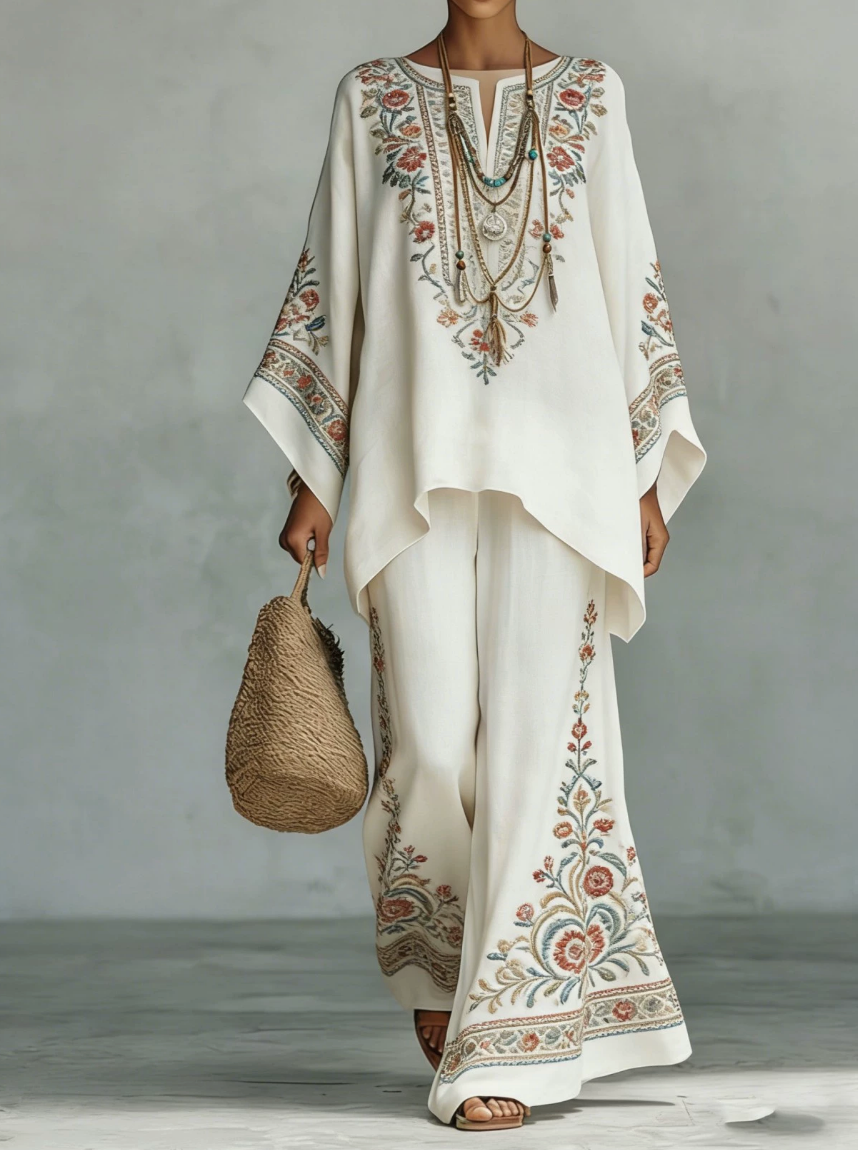 Celine | Elegant Linen Two-Piece Set