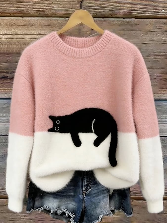 Carol | Cozy Oversized Sweater - Pink