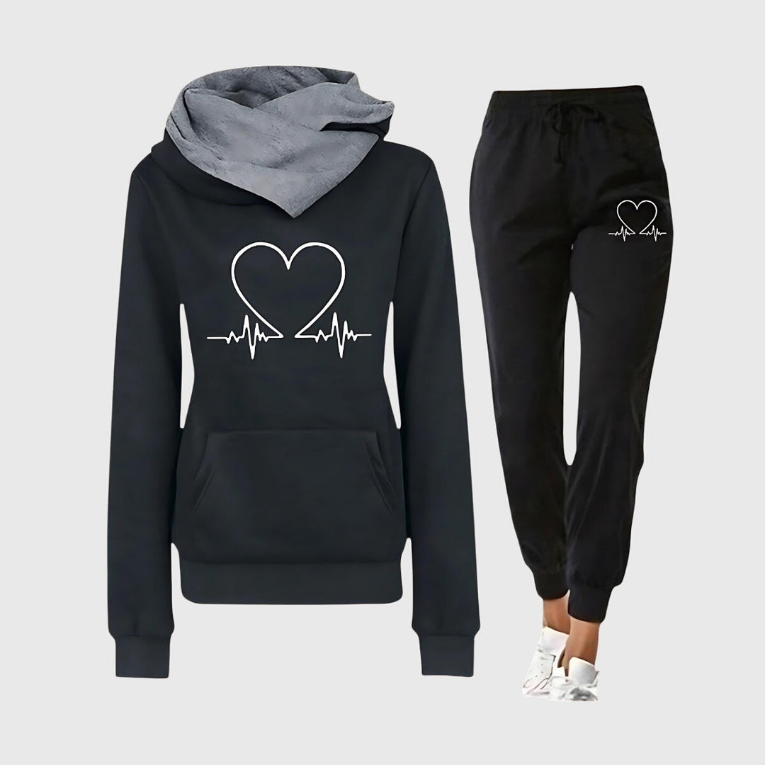 Comfortable Athletic Lounge Set Black