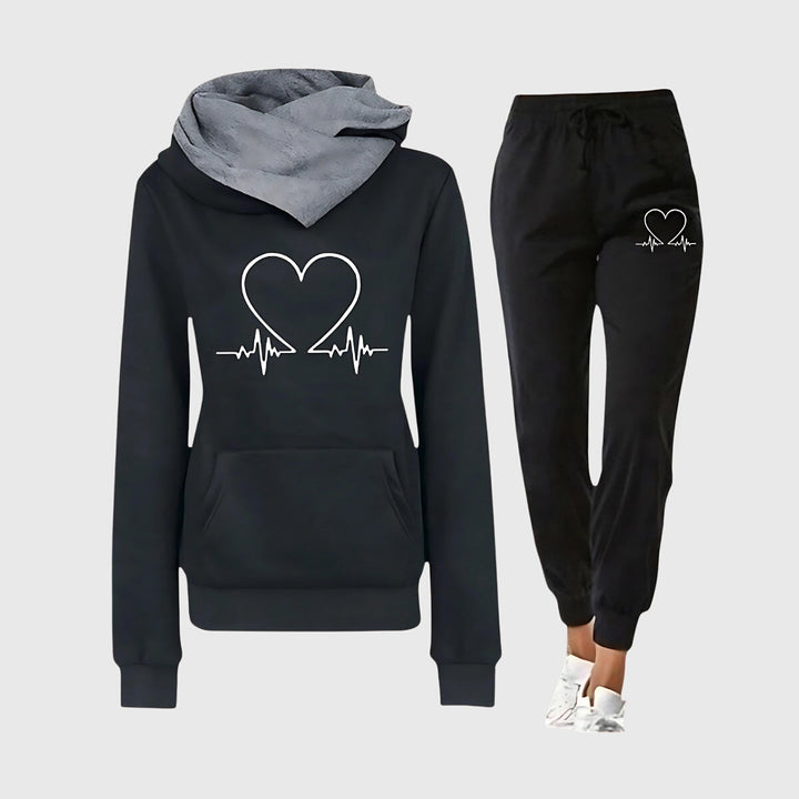 Comfortable Athletic Lounge Set Black