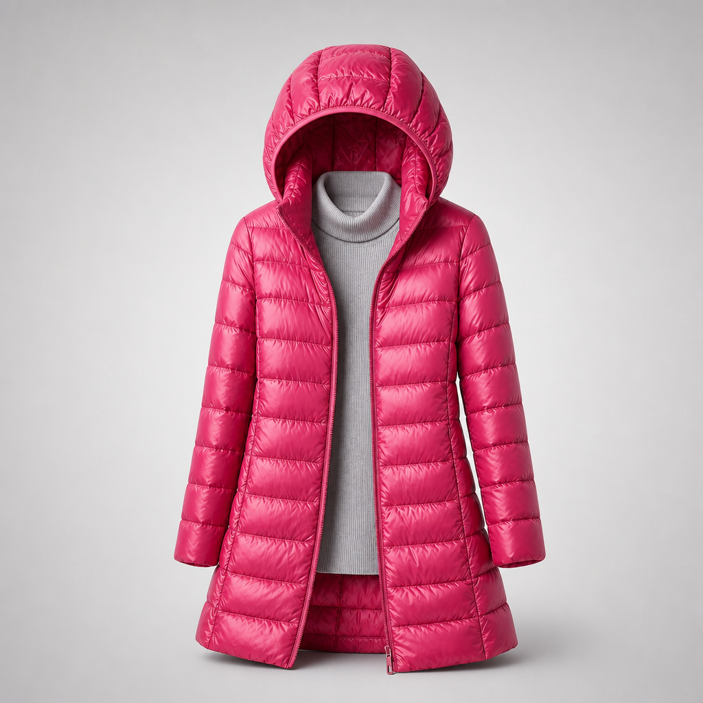 Linda Ultralight Down Jacket - Burgundy Red
