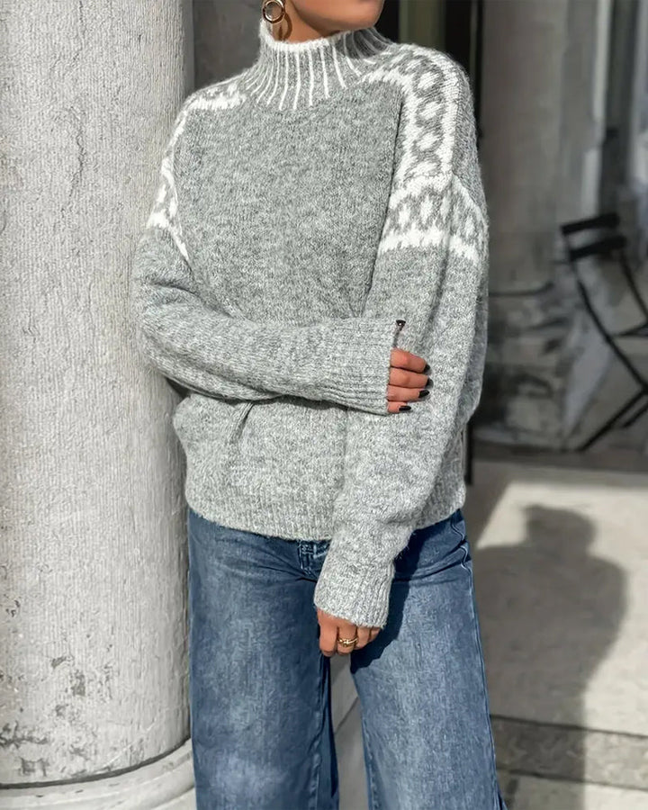 Gloria Bold Sweater in gray