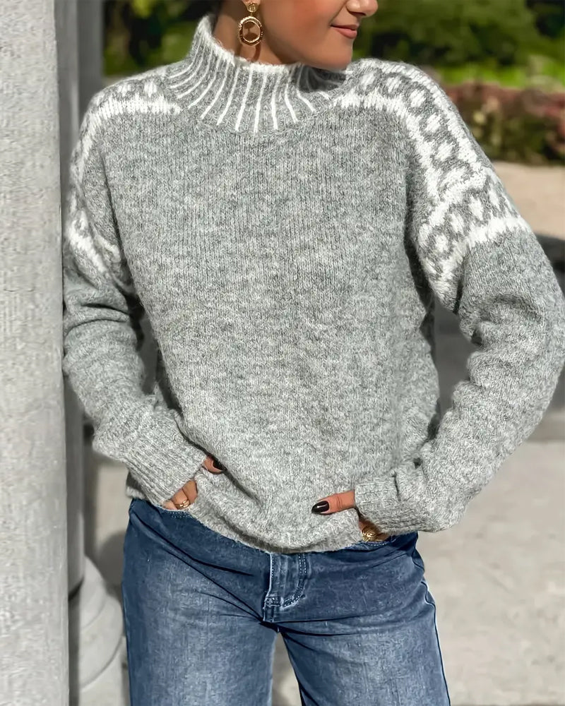 Gloria Bold Sweater in gray